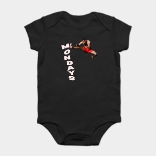 Fly Kick Mondays - Weekends are too Short - Funny Montage Baby Bodysuit
